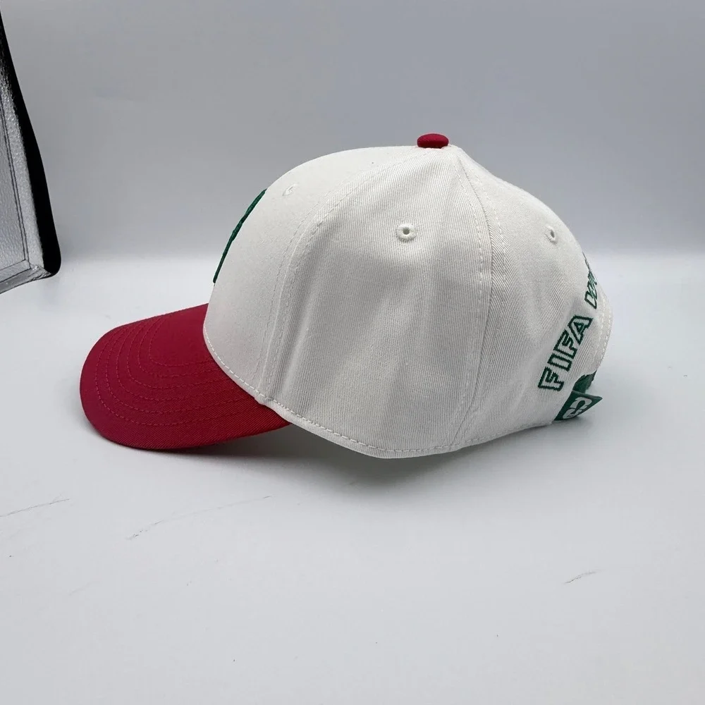FIFA World Cup 2026 Mexico Hat Core Adjustable Cap Natural/Red Soccer Fan Gear